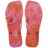 Women's Slim Square Jelly Flip Flops