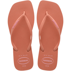 Women's Slim Square Logo Pop Up Flip Flops