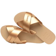 Women's Aqua Metallic Sandals