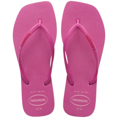 Women's Slim Square Logo Pop Up Flip Flops