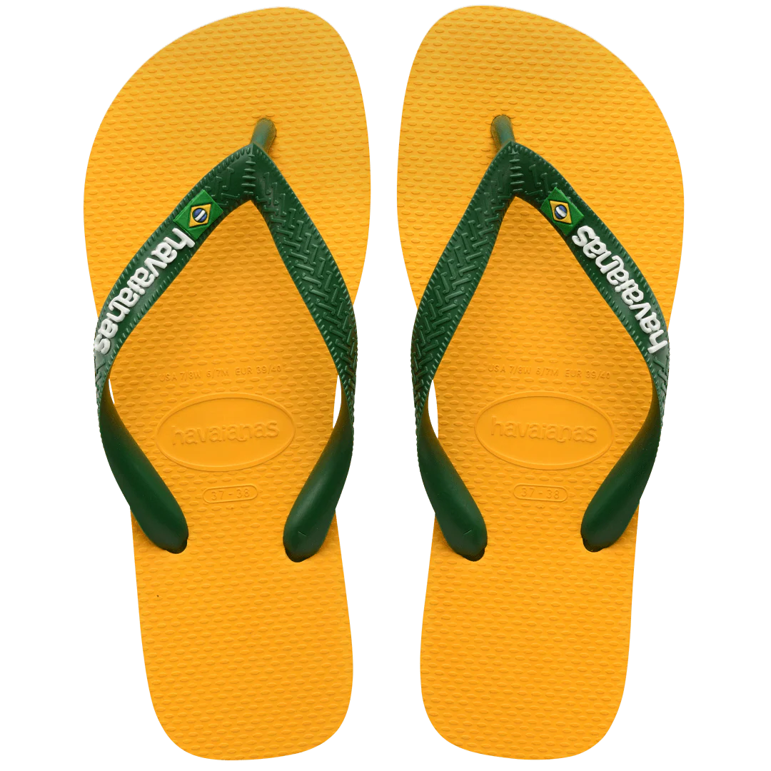 Men's Brazil Logo Flip Flops