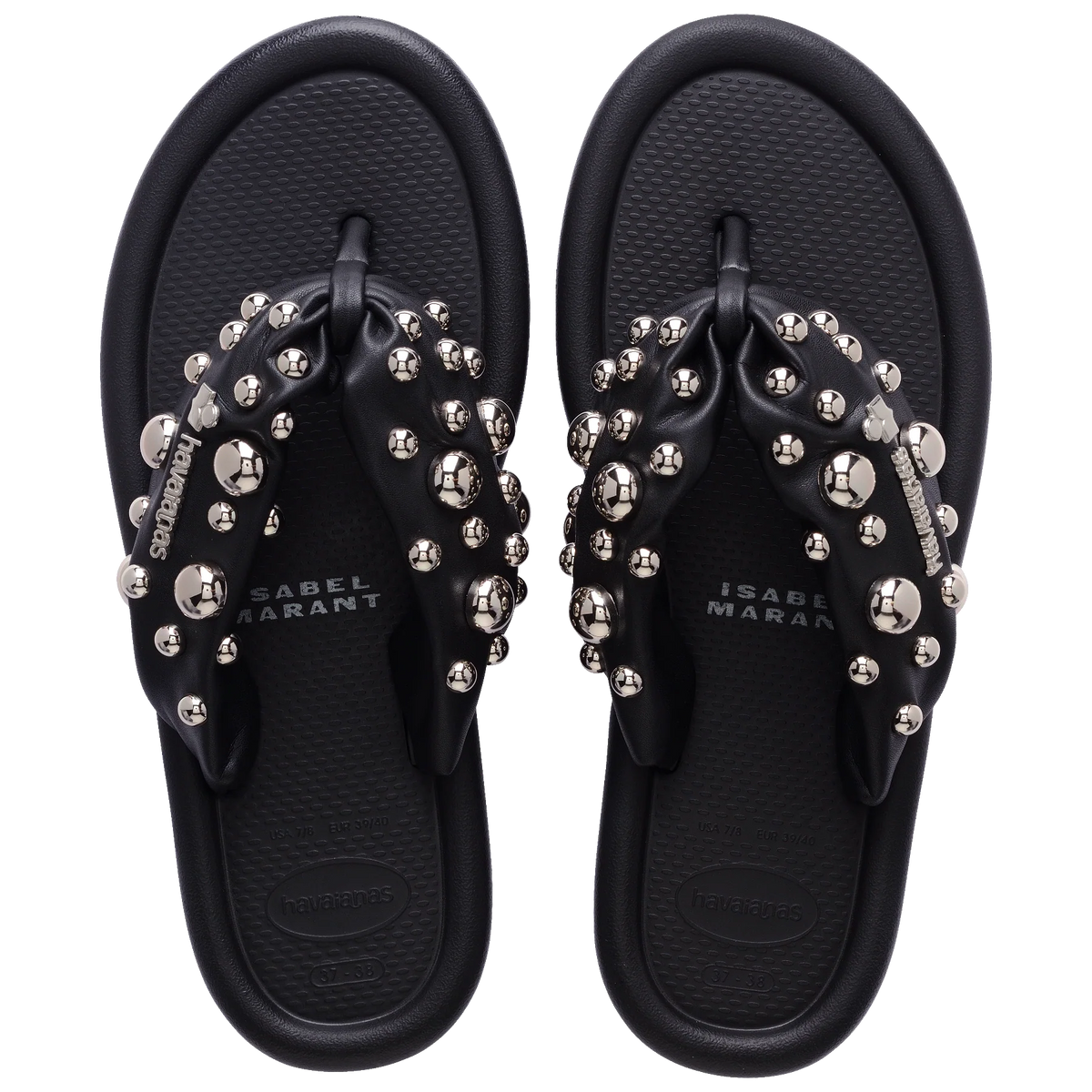Women's Isabel Marant Maxi Puffed Studs Flip Flops