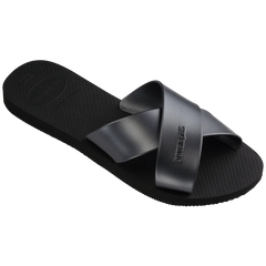 Women's Aqua Metallic Sandals