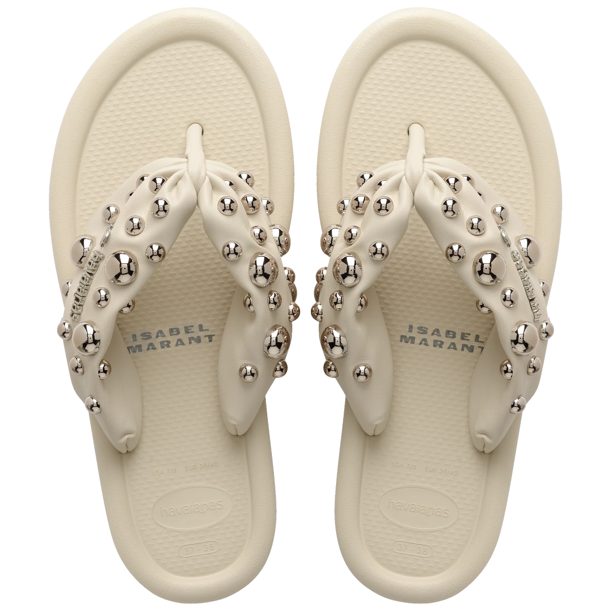 Women's Isabel Marant Maxi Puffed Studs Flip Flops
